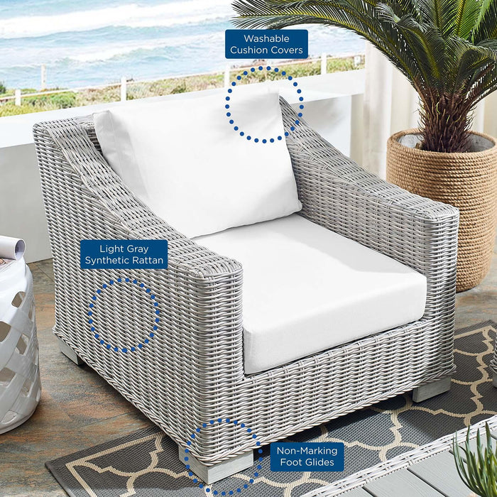 Conway Sunbrella� Outdoor Patio Wicker Rattan Armchair