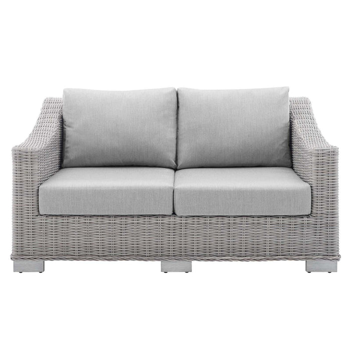 Conway Sunbrella� Outdoor Patio Wicker Rattan Loveseat