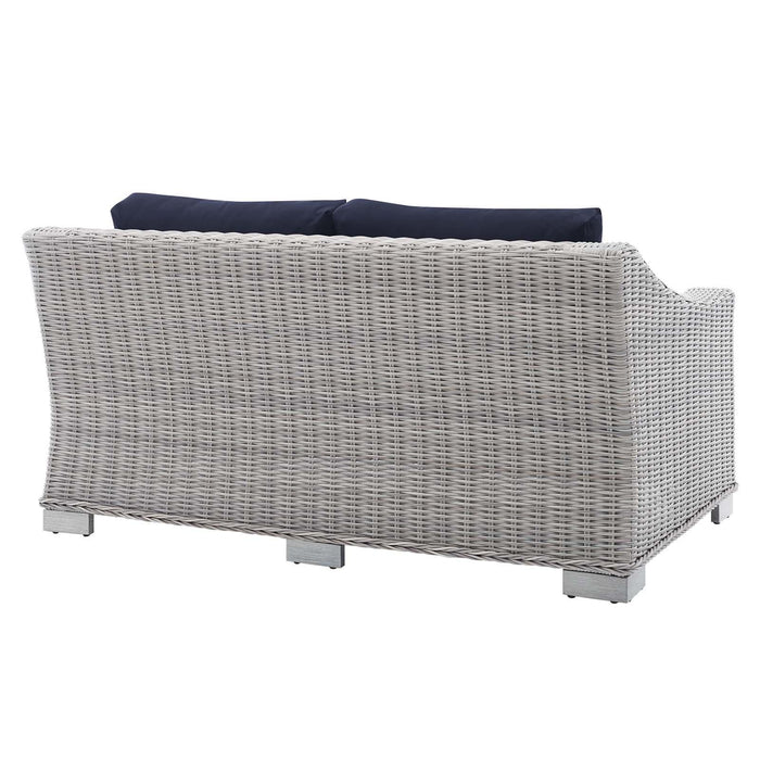 Conway Sunbrella� Outdoor Patio Wicker Rattan Loveseat