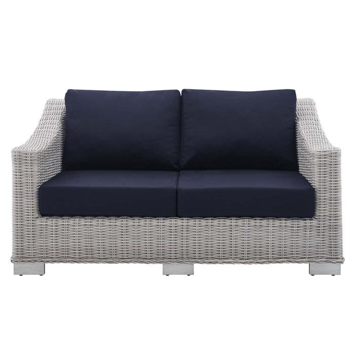 Conway Sunbrella� Outdoor Patio Wicker Rattan Loveseat