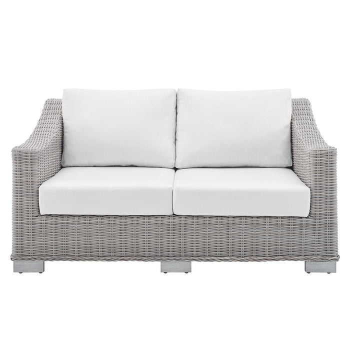 Conway Sunbrella� Outdoor Patio Wicker Rattan Loveseat