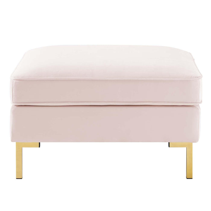 Ardent Performance Velvet Ottoman