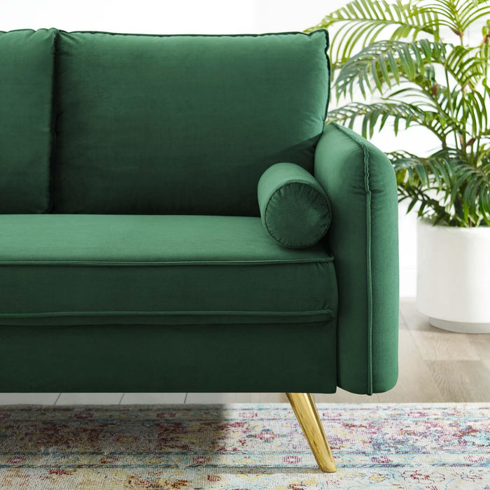 Revive Performance Velvet Loveseat