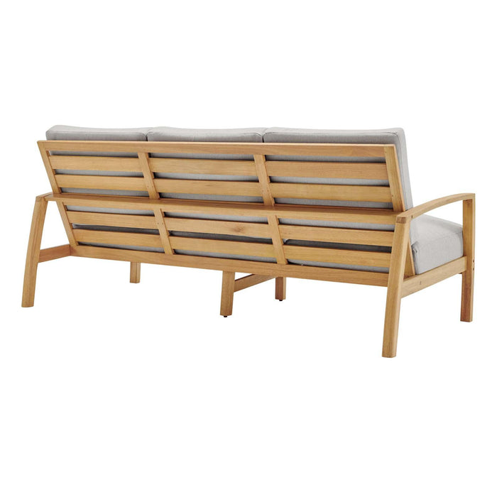 Orlean 3 Piece Outdoor Patio Eucalyptus Wood Set