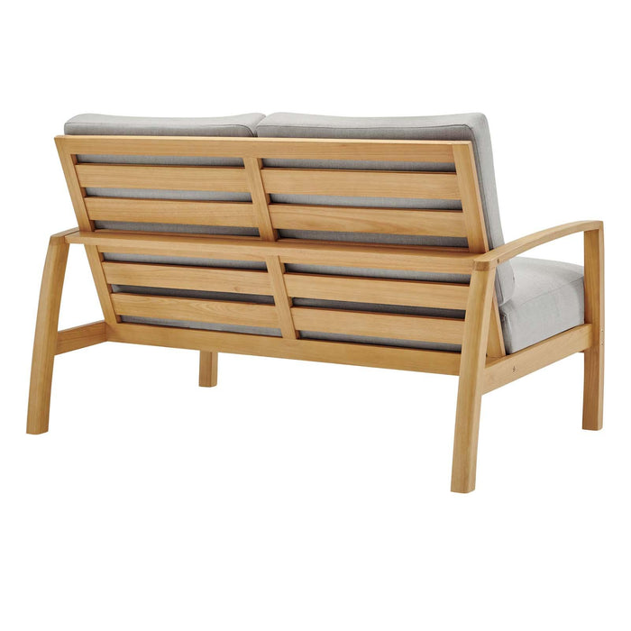 Orlean 4 Piece Outdoor Patio Eucalyptus Wood Set