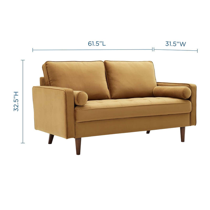 Valour Performance Velvet Loveseat