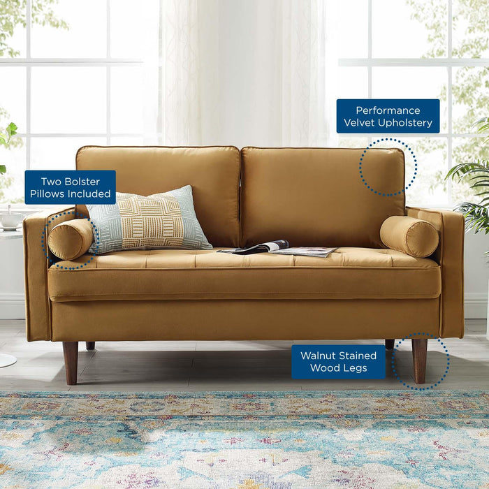 Valour Performance Velvet Loveseat