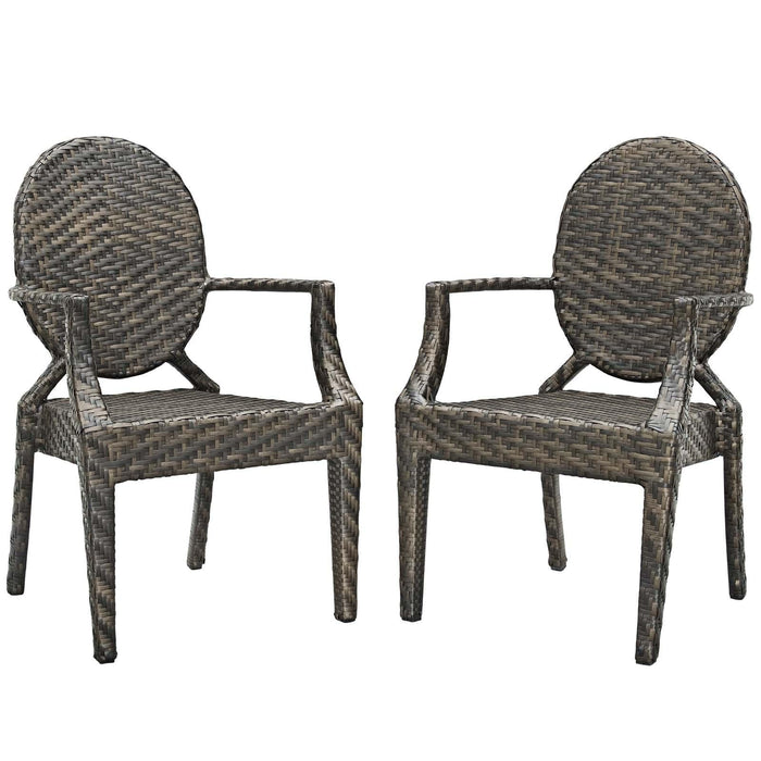 Casper Outdoor Patio Dining Armchair Set of 2 image