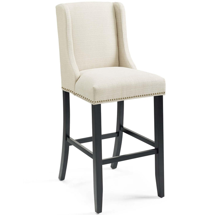 Baron Bar Stool Upholstered Fabric Set of 2