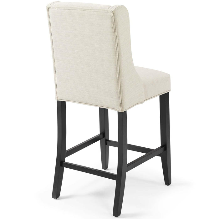 Baronet Counter Bar Stool Upholstered Fabric Set of 2