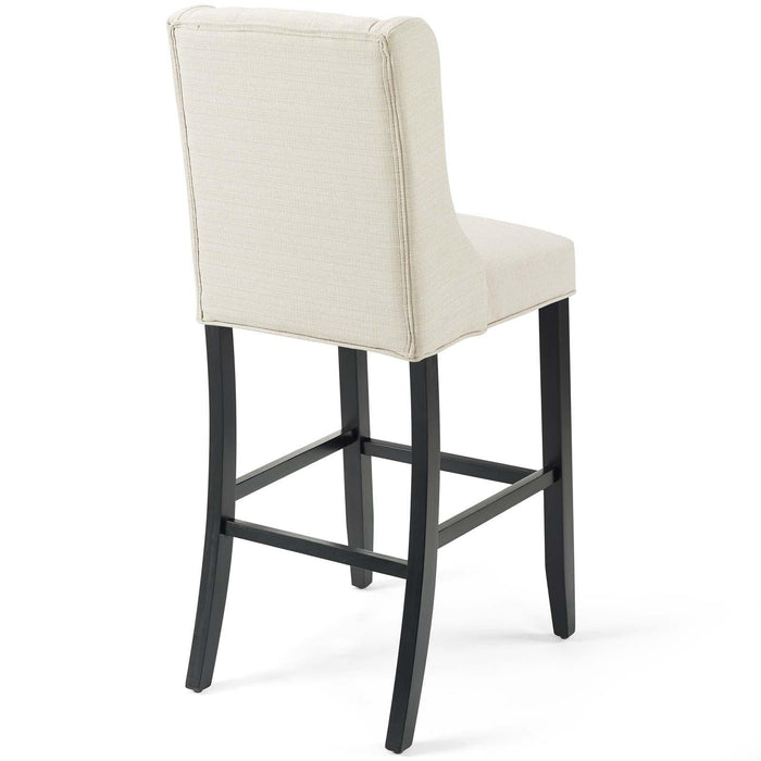 Baronet Tufted Button Upholstered Fabric Bar Stool