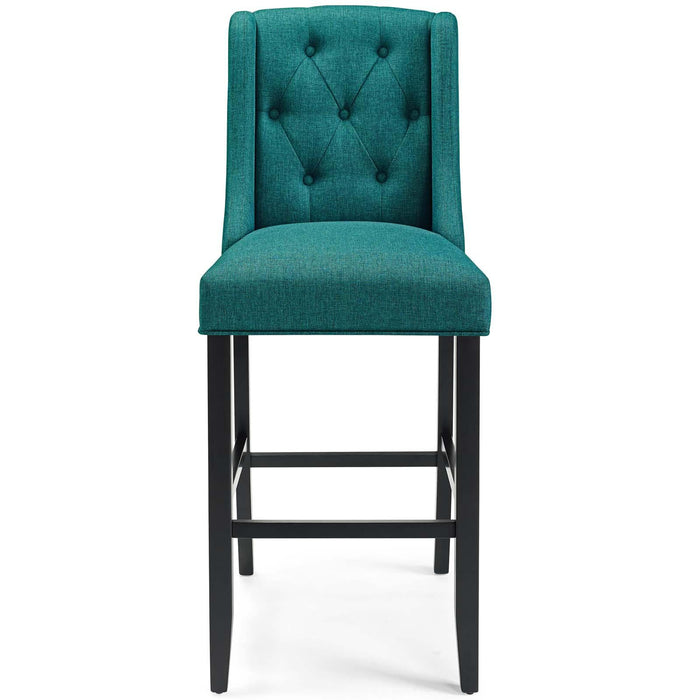 Baronet Tufted Button Upholstered Fabric Bar Stool