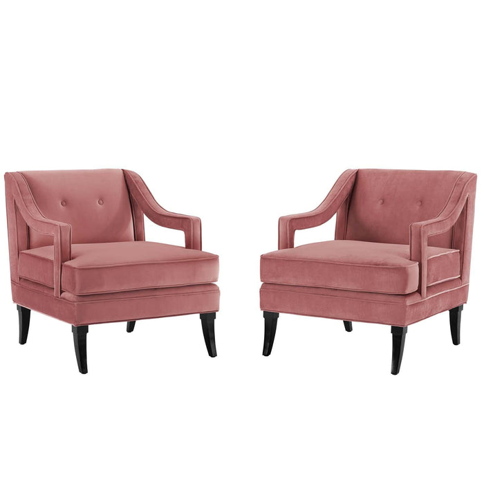 Concur Living Room Set Performance Velvet Set of 2