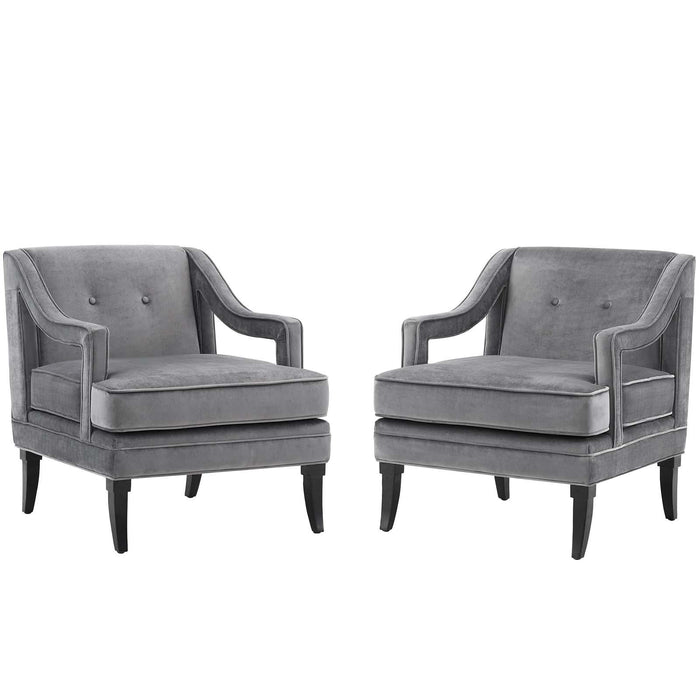 Concur Living Room Set Performance Velvet Set of 2