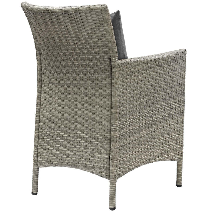 Conduit Outdoor Patio Wicker Rattan Dining Armchair Set of 2