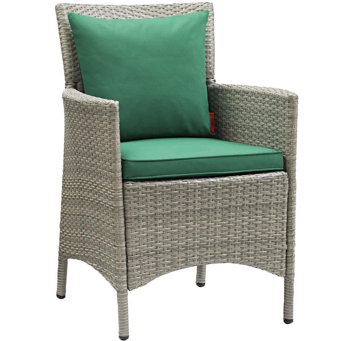 Conduit Outdoor Patio Wicker Rattan Dining Armchair Set of 4