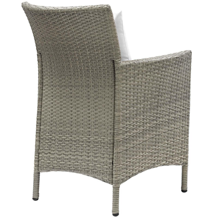 Conduit Outdoor Patio Wicker Rattan Dining Armchair Set of 4