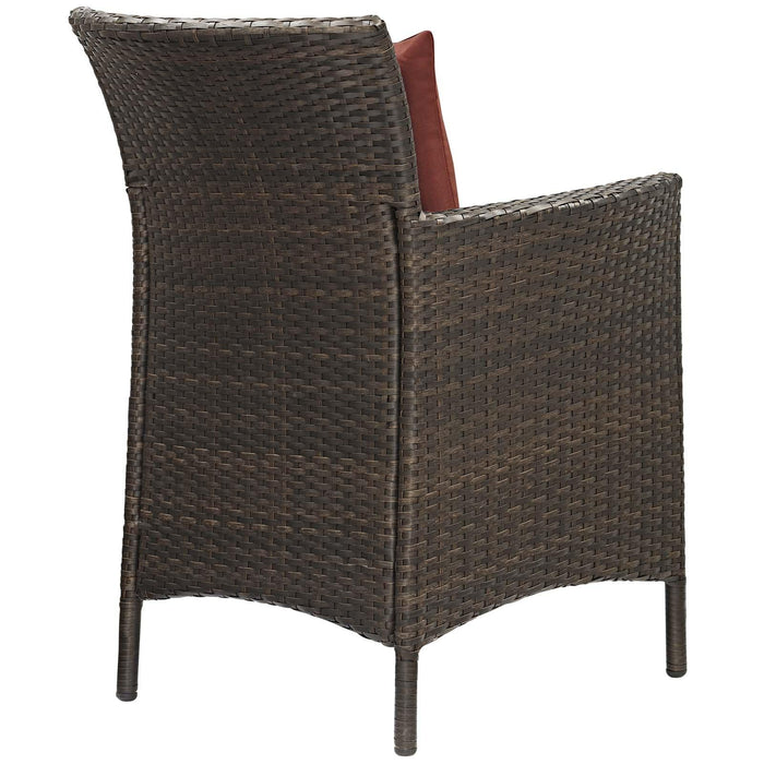 Conduit Outdoor Patio Wicker Rattan Dining Armchair