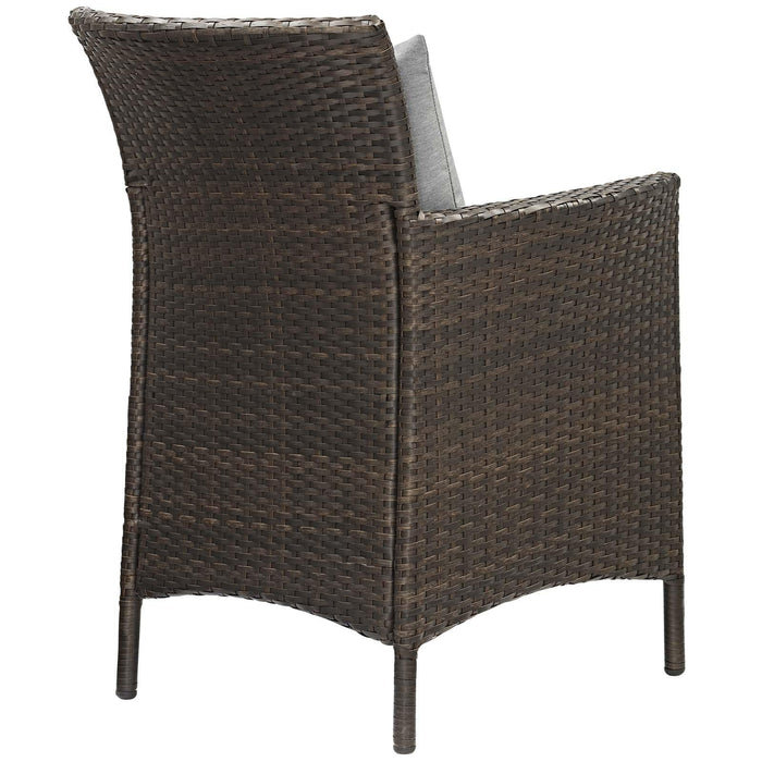 Conduit Outdoor Patio Wicker Rattan Dining Armchair