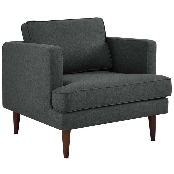 Agile Upholstered Fabric Armchair Set of 2