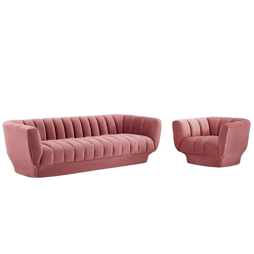 entertain-vertical-channel-tufted-performance-velvet-sofa-and-armchair-set