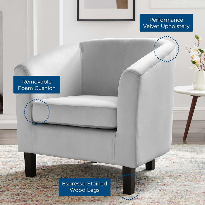 Prospect Performance Velvet Armchair