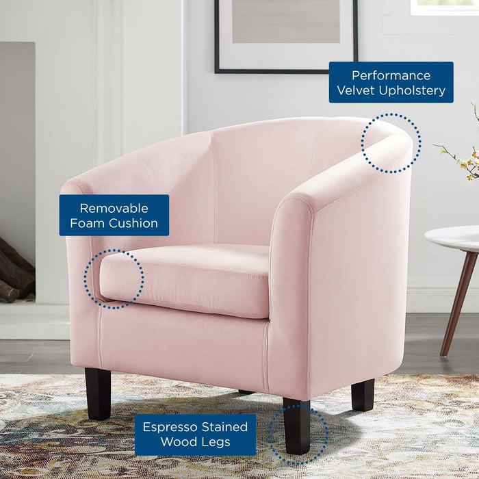 Prospect Performance Velvet Armchair