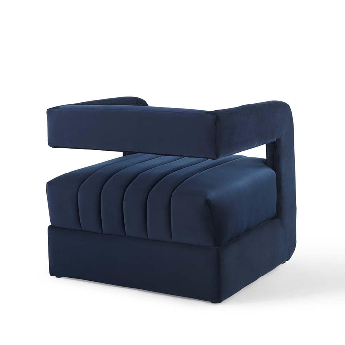 Range Tufted Performance Velvet Accent Armchair