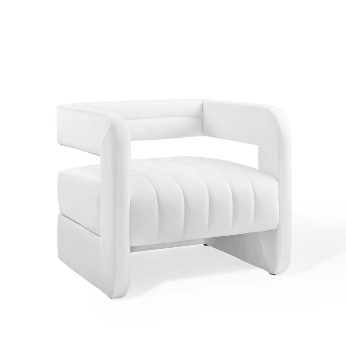 Range Tufted Performance Velvet Accent Armchair