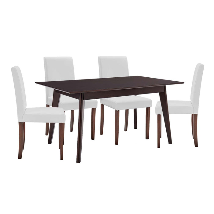 Prosper 5 Piece Faux Leather Dining Set