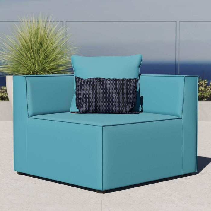 Saybrook Outdoor Patio Upholstered Sectional Sofa Corner Chair