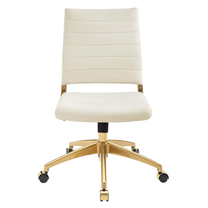 Jive Armless Mid Back Performance Velvet Office Chair