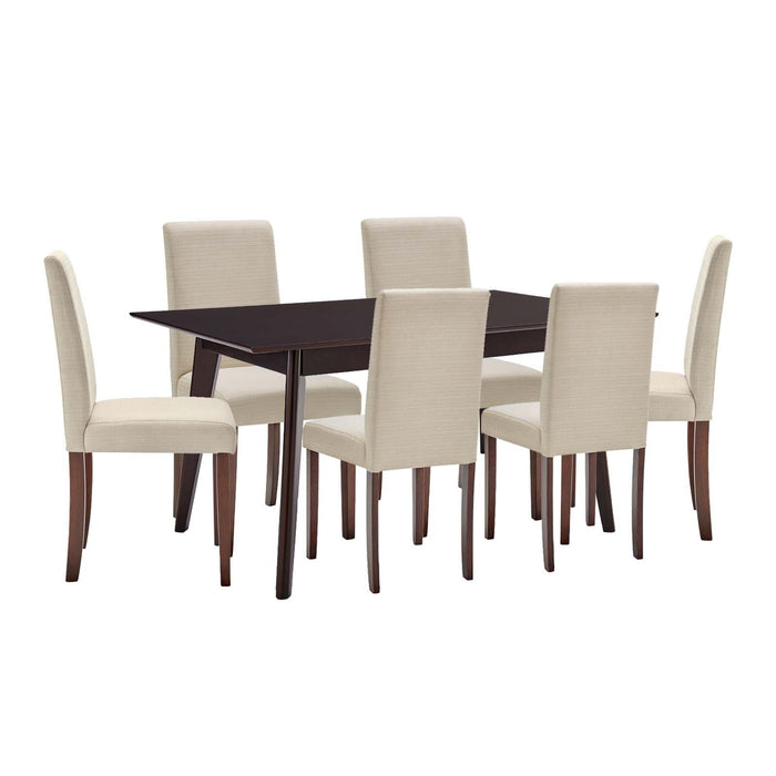 Prosper 7 Piece Upholstered Fabric Dining Set