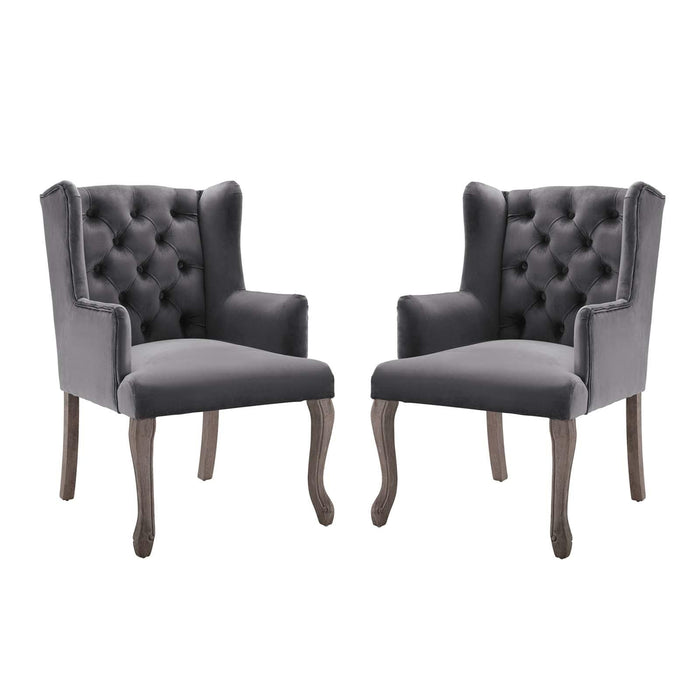 Realm Armchair Performance Velvet Set of 2 image