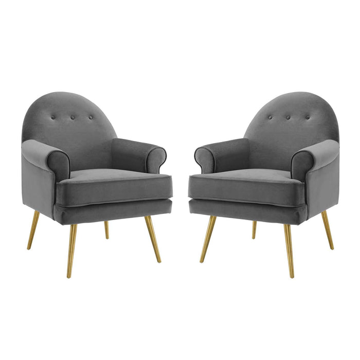 Revive Armchair Performance Velvet Set of 2 image