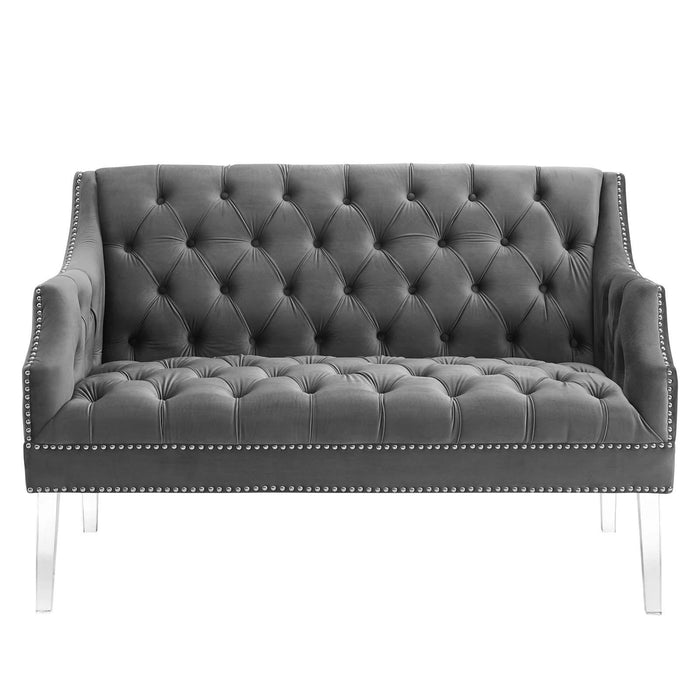 Proverbial Tufted Performance Velvet Loveseat