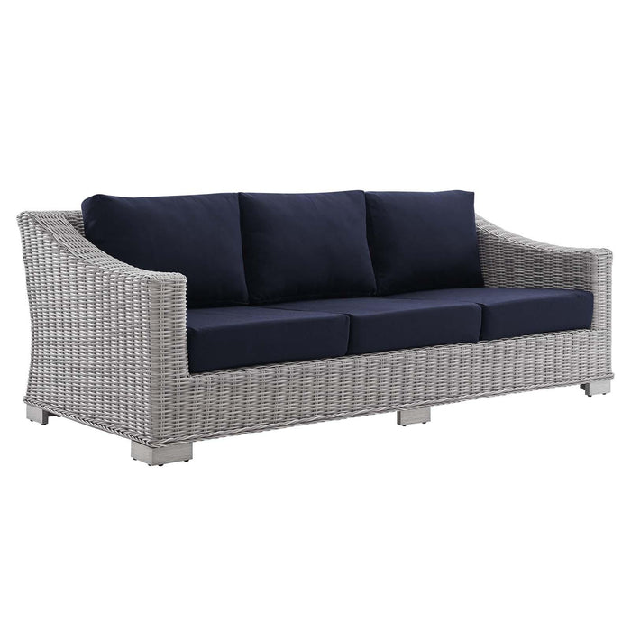 Conway Sunbrella� Outdoor Patio Wicker Rattan Sofa