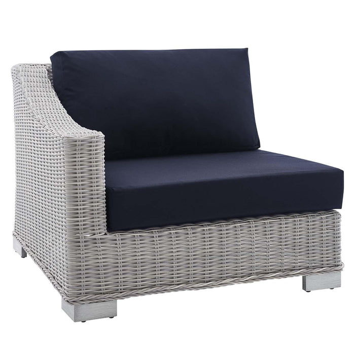 Conway Sunbrella� Outdoor Patio Wicker Rattan Left-Arm Chair