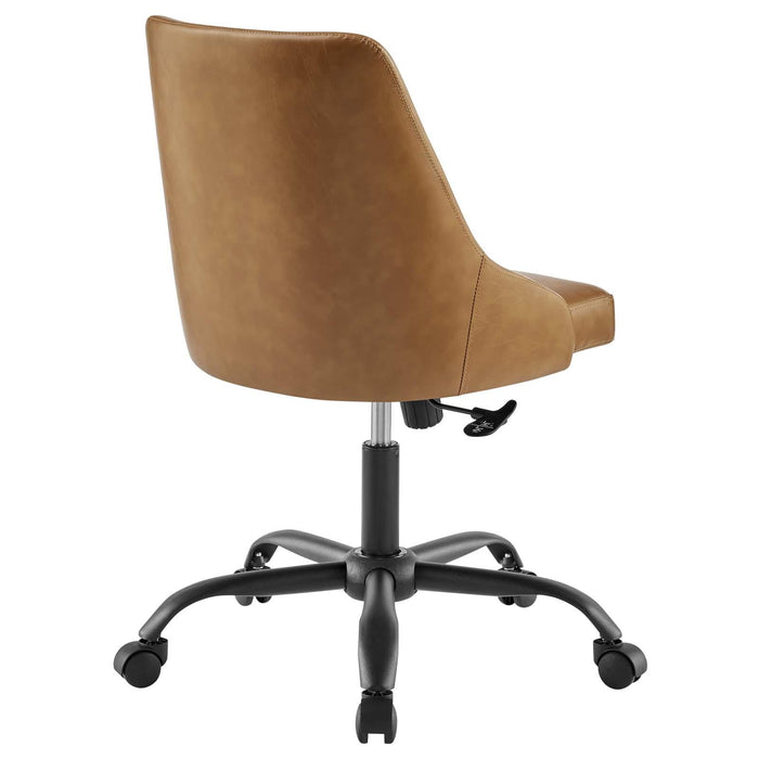 Designate Swivel Vegan Leather Office Chair