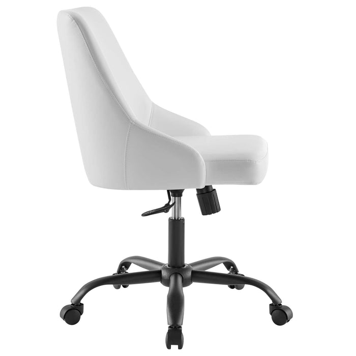 Designate Swivel Vegan Leather Office Chair