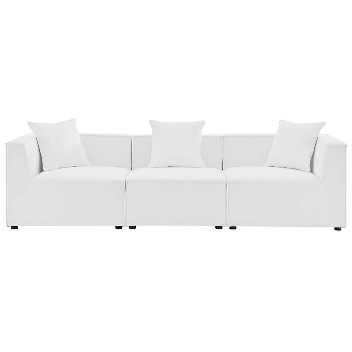 Saybrook Outdoor Patio Upholstered 3-Piece Sectional Sofa