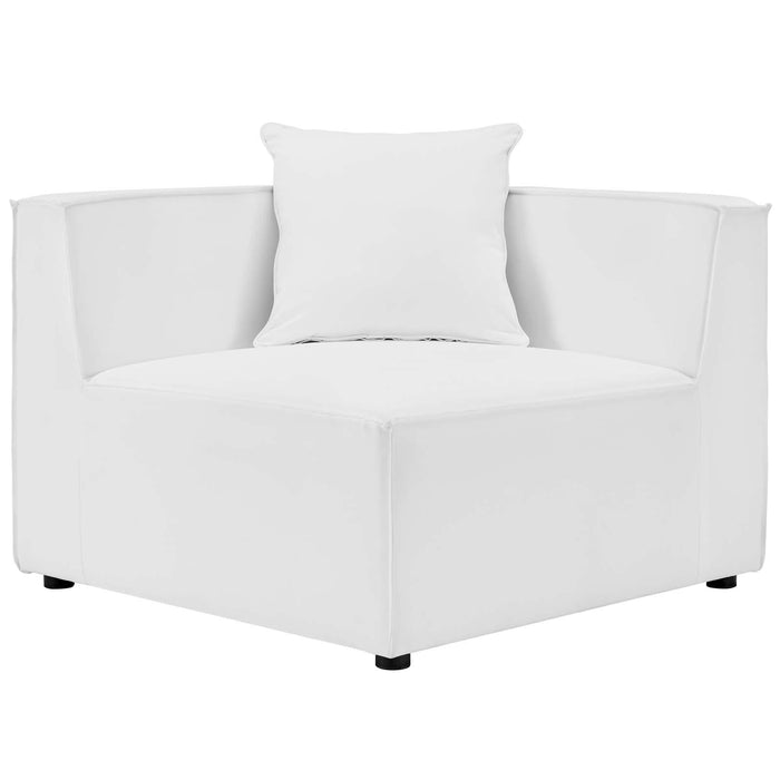 Saybrook Outdoor Patio Upholstered 4-Piece Sectional Sofa