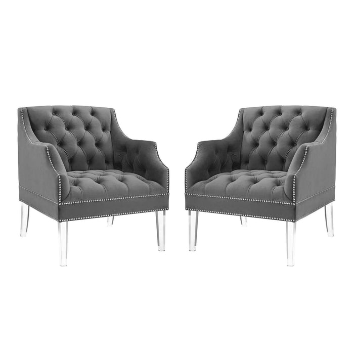 Proverbial Armchair Performance Velvet Set of 2 image