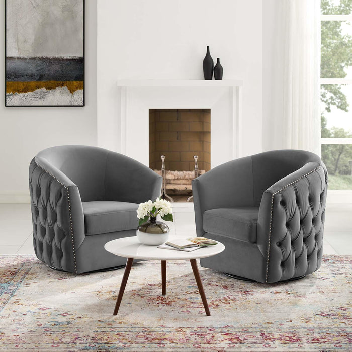 Rogue Armchair Performance Velvet Set of 2