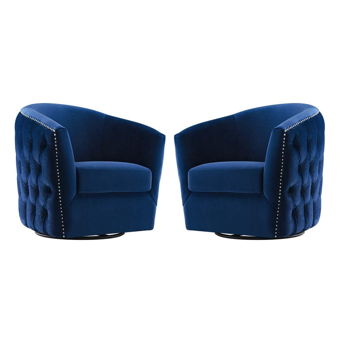 Rogue Armchair Performance Velvet Set of 2