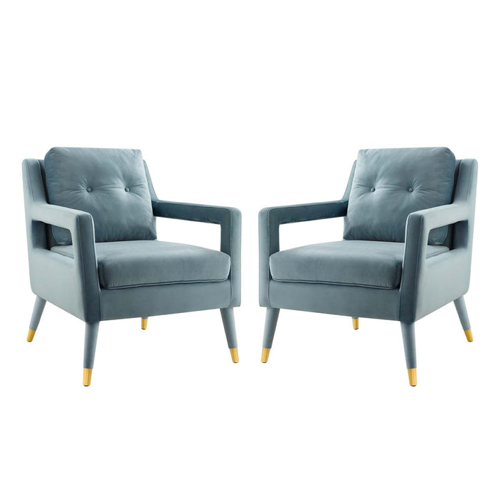 Premise Armchair Performance Velvet Set of 2