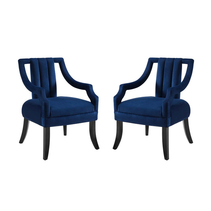 Harken Accent Chair Performance Velvet Set of 2