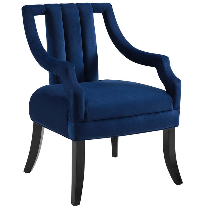 Harken Performance Velvet Accent Chair