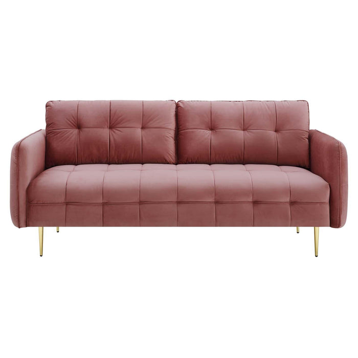 Cameron Tufted Performance Velvet Sofa