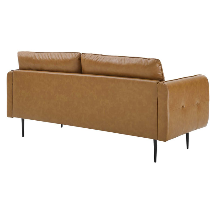 Cameron Tufted Vegan Leather Sofa